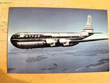 United Airlines Postcard STRATOCRUISER Inflight