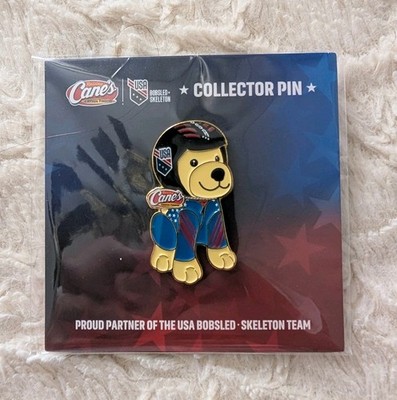 Raising Cane's USA Bobsled Collector Pin