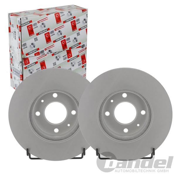 2X Ferodo 256Mm Bremsscheiben BelÜFtet Vorne Passend FüR KIA Picanto | DDF2660C-image