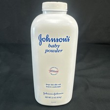 Johnson s Baby Powder 2004 Original Formula 22 oz Talc Jumbo 80 Full Vtg Prop