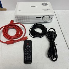 Optoma PRO360W DLP Display Projector, Case, Power Cord, Remote, HDMI, Working 