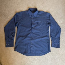 Blue Ralph Lauren Oxford Shirt Yarmouth Cotton Dress Shirt Preppy Button Down S
