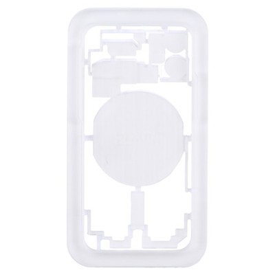 Akkudeckel Laser Positionierform mit Silikon Schutz für iPhone 12 Mini