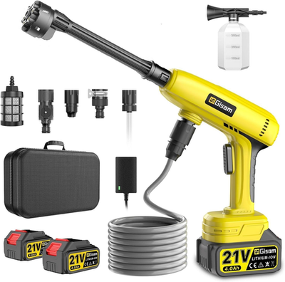 #ad Cordless Pressure Washer 1400W 1250 PSI 2 Batteries amp; 6 Nozzles Included $126.99