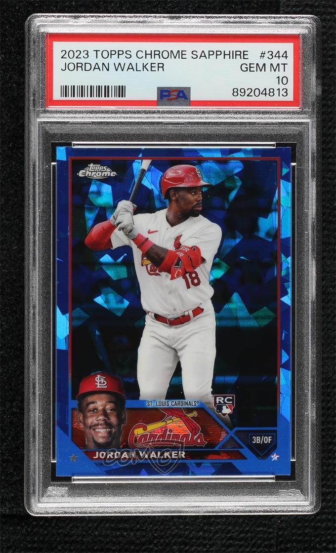 2023 Topps Chrome Sapphire Edition Jordan Walker #344 PSA 10 GEM MT 1pr8