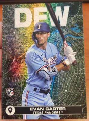 EVAN CARTER 2024 TOPPS SERIES 2 CITY TO CITY DFW RC INSERT #CTC-16