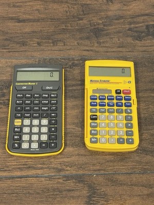 Calculated Industries Material Estimator 4019 & Construction Master 5 4050 Lot E