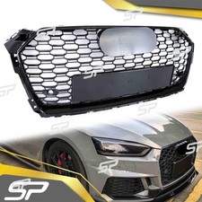 RS5 Optik Schwarz Wabengrill Kühlergrill Grill für AUDI A5 F5 S5 16-19 vor MOPF