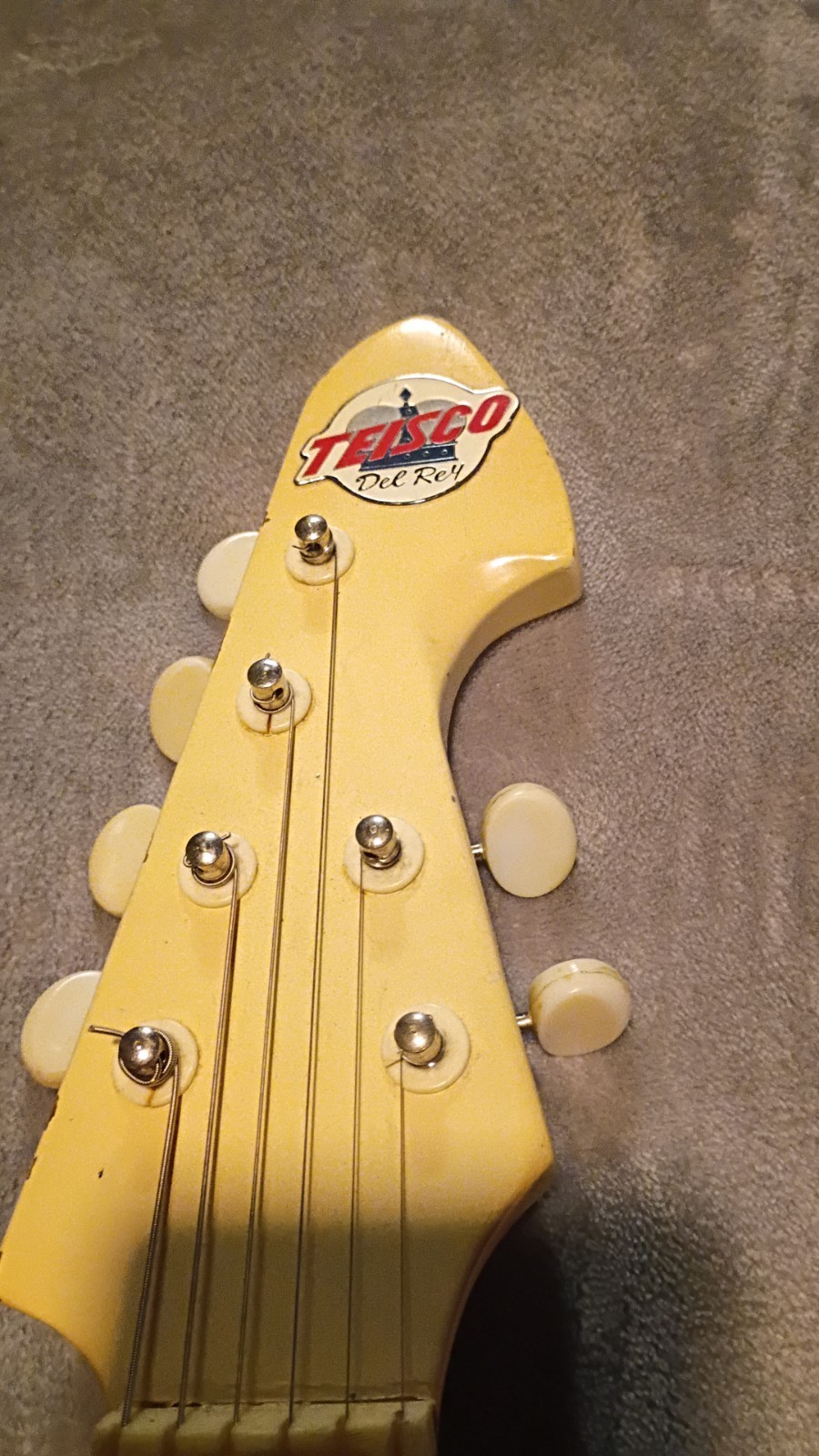 1966 Teisco Del Rey ET-300 Banana Yellow Electric Guitar