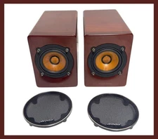Victor SP-EXAR3 Wood Cone Speaker Pair Tested Working Condition from Japan
