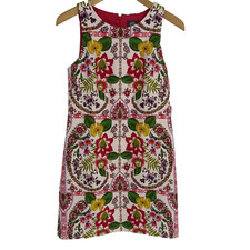 Vince Camuto Mini Dress Women 6 Sleeveless Multicolor Floral Shift Dainty Brunch