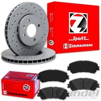 Zimmermann Sport Bremsscheiben 296Mm + BelÄGe Vorne Passend FüR Renault Talisman