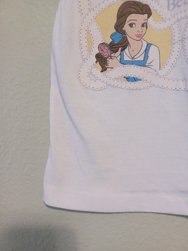 Vintage Girls Child Disney Beauty And The Beast Belle T-Shirt Size 5 Used As-Is - Picture 4 of 7