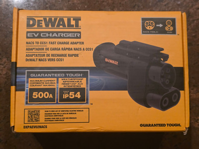 DEWALT DXPAEV02NACS NACS to CCS1 EV Fast Charge Adapter 500A 1000V