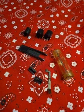 SIGHT LOT 3 HOODS MAUSER 98 BASE 2 FRONT SIGHTS MILITARY OILER GUN PARTS LOT