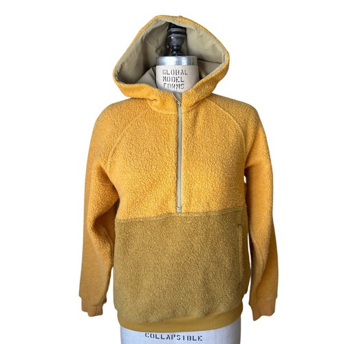 Outdoor Voices MegaFleece Half-Zip Hoodie in Sunflower & Dijon Yellow Size XS