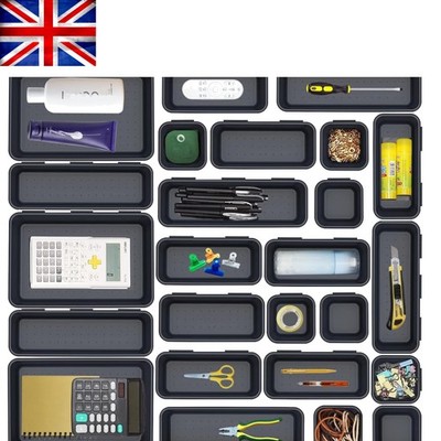 5-in-1 Schubladen Organizer Set - 25 Stück mit 4 Größen für ultimative Unordnung Kontrolle
