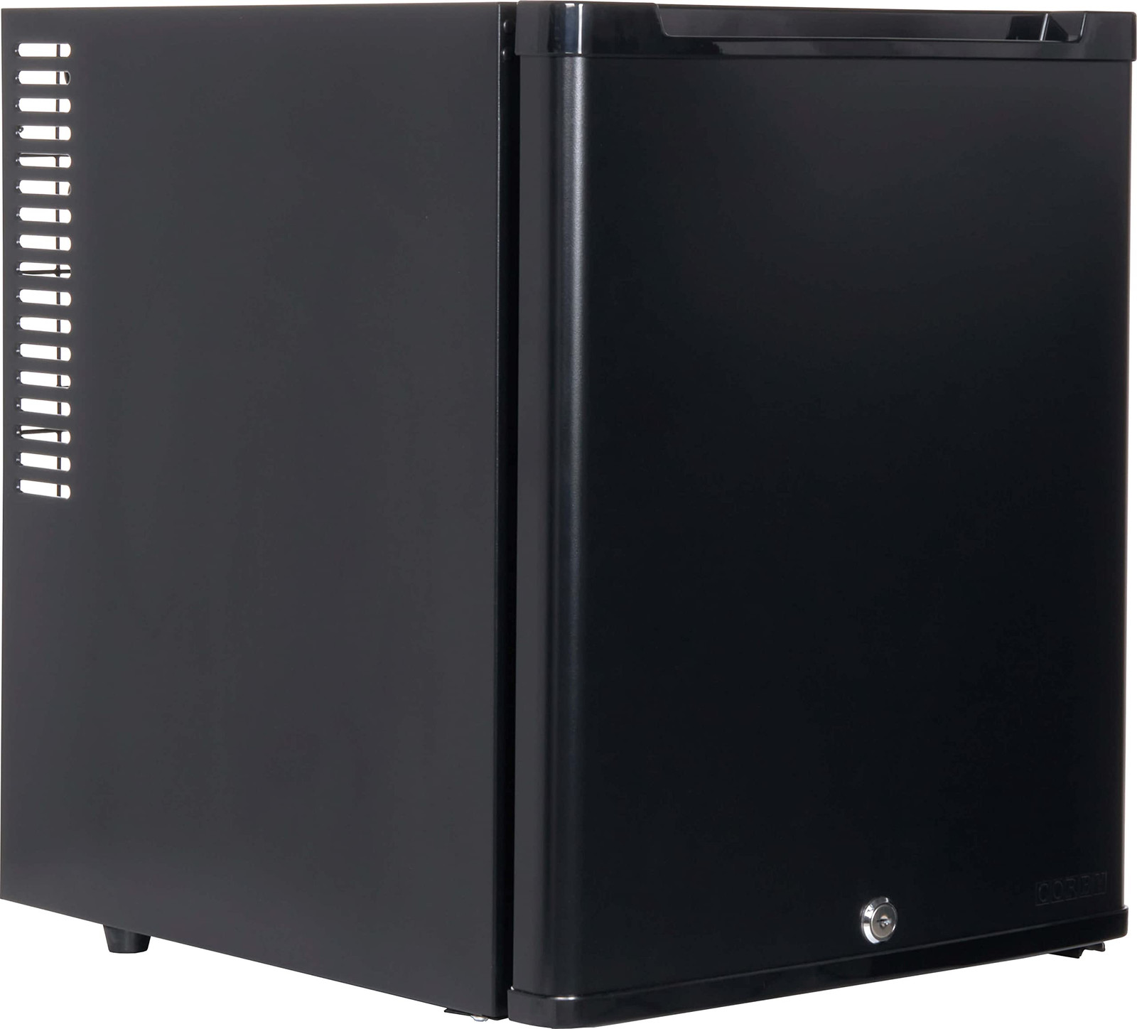 Corby Eton 35L Minibar chiudibile a chiave, colore nero, spina europea (s5V)