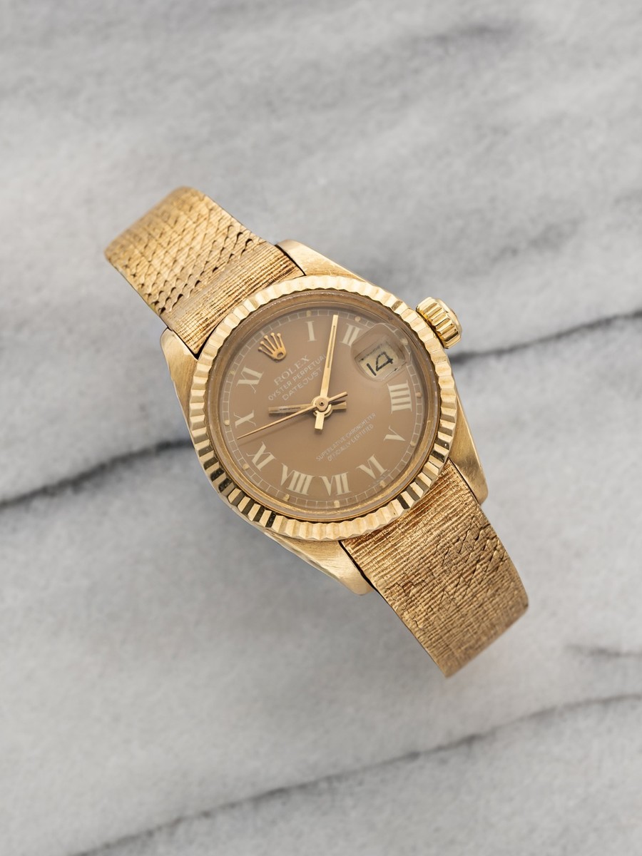 Vintage 1965 Rolex Datejust 6517 18K Yellow Gold Automatic Buckley