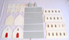 Plasticville O Gauge Parts Lot 8 Churches