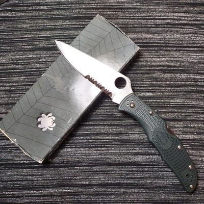   Rare Spyderco Endura ZDP-189 British Racing Green C10GRCE 2009 saber  