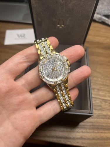 Bulova Octava Crystal Dual Tone Pave Crystal Women's Watch 98L302