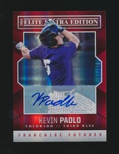 2018 Elite Extra Edition Franchise AUTOGRAPHS -#51 KEVIN PADLO (Rockies) /699