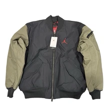 Nike Air Jordan Flight Renegade Bomber Jacket Men's L HQ2664-045 Olive
