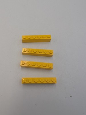 4x Lego Baustein Basic Stein 3009 Gelb 1x6 Beispielfotos