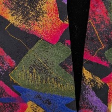 Florenzi Collection Mens Abstract Geometric Tie Multicolor Made in USA 90s Retro