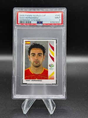 2006 Panini World Cup Album Stickers Xavi Hernandez #542 PSA 9 MINT