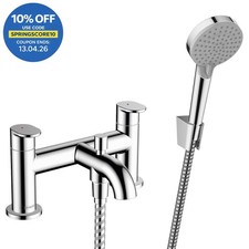Hansgrohe Vernis Blend Bathroom Bath Shower Mixer Tap Handset Twin Lever Chrome