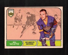 1968-69 BILL WHITE #37 ROOKIE VG+ OPC Hawks All-Star Defense NHL Hockey Card RC. rookie card picture