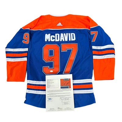 Connor McDavid Autographed Edmonton Oilers Jersey JSA LOA (Read Description)