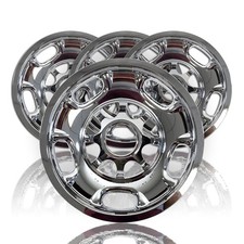 4 New 17 8 Lug Chrome Wheel Skins Rim Covers Hub Caps For Gmc Sierra 2500 3500 4 New 17 8 Lug Chrome Wheel Skins Rim Covers Hub Caps For Gmc Sierra 2500 3500