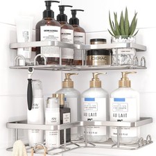 Corner Shower Caddy - 2 Pack, Adhesive Shower Organizers, Rustproof Stainless...