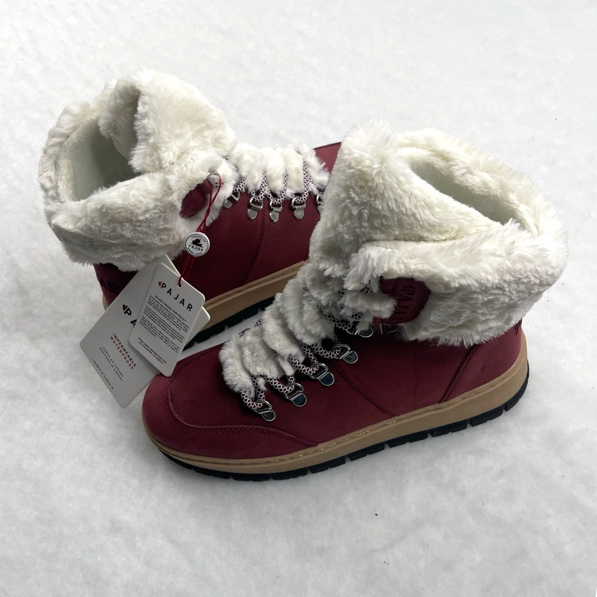 Pajar Dark Brown Boots with Red Details Pajar Red Boots for Women for sale | eBay main image 2