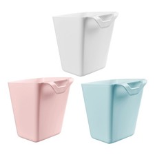 3 Pcs Trolley Storage Baskets Kitchen Bin Hanging Multifunctional Bucket
