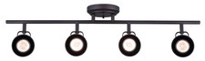 IT622A04ORB10 Polo 4 Light Track Rail with Adjustable Heads, Oil Rubbed Bronze