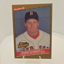 Donruss 1986 Highlights Roger Clemens A.L. Pitcher April #6 Boston Red Sox