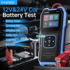FNIRSI BTM-24 Car Battery Tester 12/24V 0-2000CCA Automotive Battery Load Tester