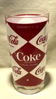 Vintage 12oz Harlequin Diamond pattern Coca Cola glass 1960s, read description