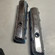 🛠️ Vintage Chrome Valve Covers – Oldsmobile Big Block V8 (400/425/455)