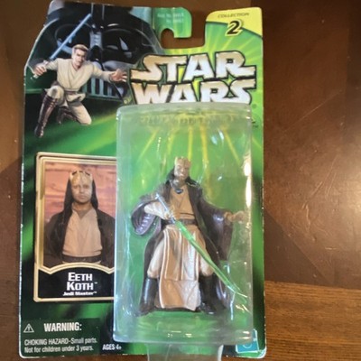 Hasbro Star Wars Eeth Koth Jedi Master Collectible Action Figure 2001