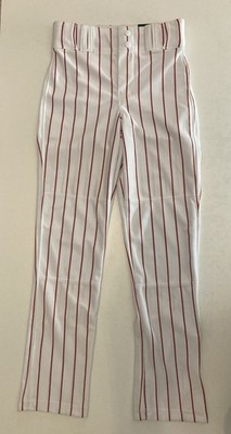 Champro Youth Baseball Pants White Red Stripes Size Medium NEW Full Length