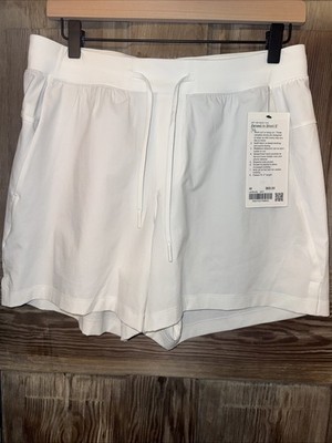  NWT Lululemon Men s Zeroed In Linerless Short 5 - MEDIUM -  WHT - White
