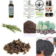 POWERFUL HAIR GROWTH OIL 4oz 100% NATURAL INGREDIENTS FOR ANY TYPE OF HAIR