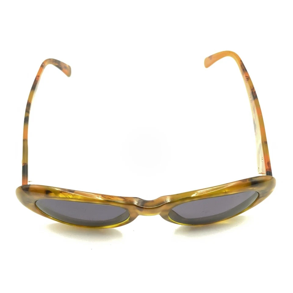 Bvlgari 804 521 Brown Tortoise Oval Sunglasses Black Lens 140 Italy Women - Image 4 of 4