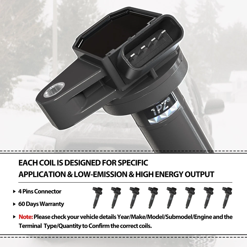 8x High Performance Ignition Coils For OEM UF230 Lexus GS430 LS430 SC430 GX470 - Image 4 of 4