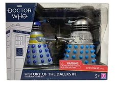 Doctor Who History of the Daleks #3 The Chase 5” Action Figure Collector Set NEW